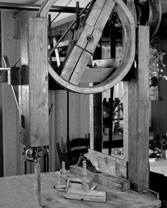 Historische Säge im Gastraum Historische Säge im Gastraum
